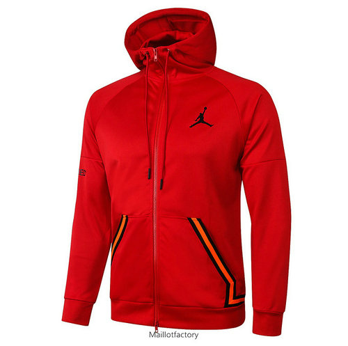 Soldes Veste a Capuche Jordan 2020/21 Rouge