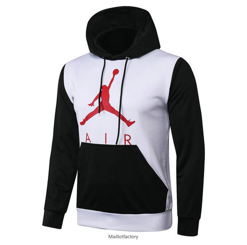 Flocage Sweat à Capuche Jordan 2020/21 Blanc/Noir