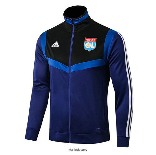 Achetés Veste Lyon 2019/20 Bleu Marine Col Haut