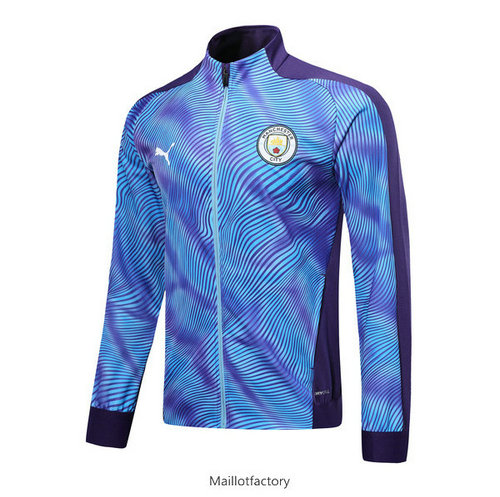 Soldes Veste Manchester City 2019/20 Violet/Bleu