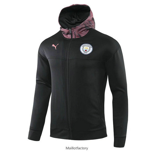 Flocage Veste a Capuche Manchester City 2019/20 Noir/Violet