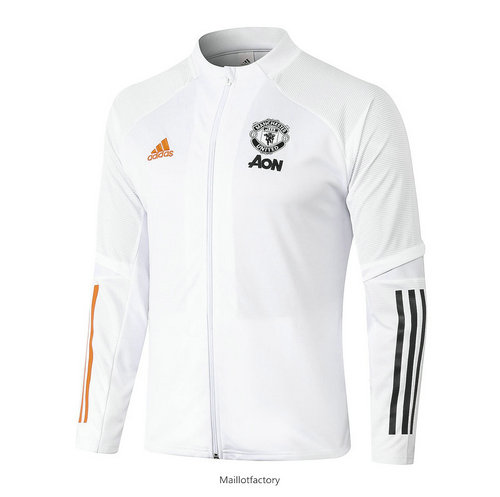 Pas cher Veste Manchester United 2020/21 Blanc