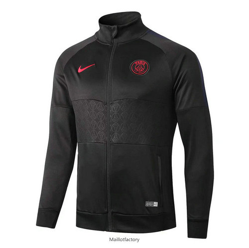 Flocage Veste PSG 2019/20 Noir Col Haut