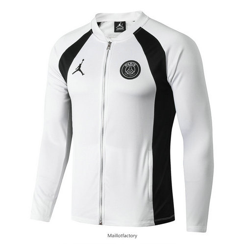 Achetez Veste PSG Jordan 2019/20 Blanc col bas