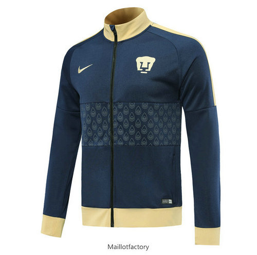 Pas cher Veste Pumas UNAM 2019/20 Bleu Marine