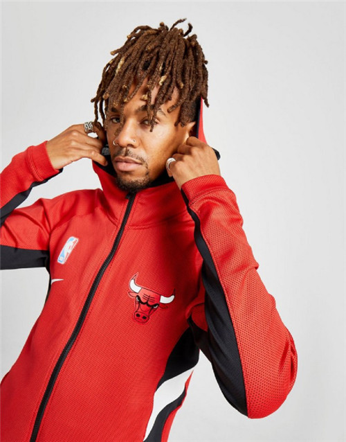 Achat Maillot du Veste Survetement A Capuche Chicago Bulls - Rouge