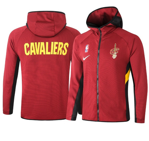 Achat Maillot du Veste Survetement A Capuche Cleveland Cavaliers - Rouge