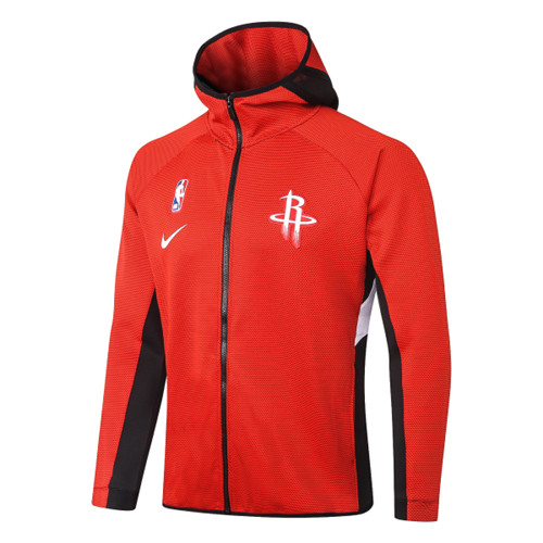 Achat Maillot du Veste Survetement A Capuche Houston Rockets - Rouge