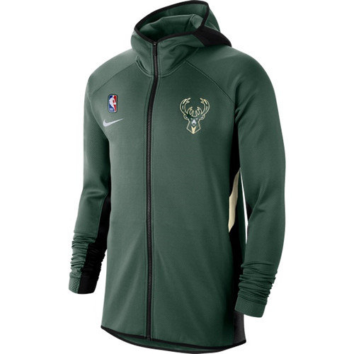 Achetez Maillot du Veste Survetement A Capuche Milwaukee Bucks - Vert