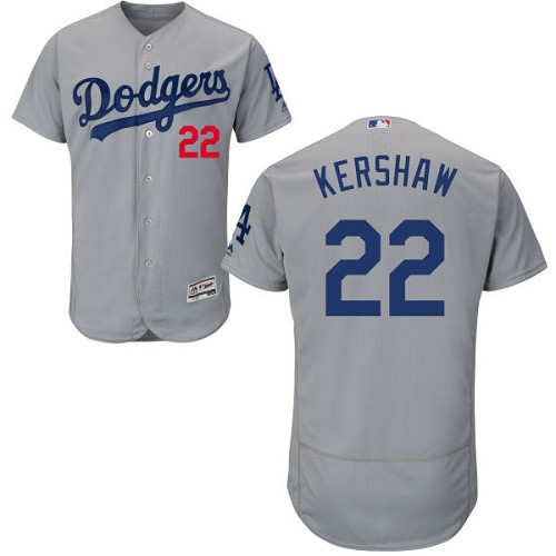 Achat Maillot du Clayton Kershaw, Los Angeles Dodgers - Gris