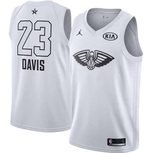 Nouveaux Maillot du Anthony Davis - 2018 All-Star Blanc