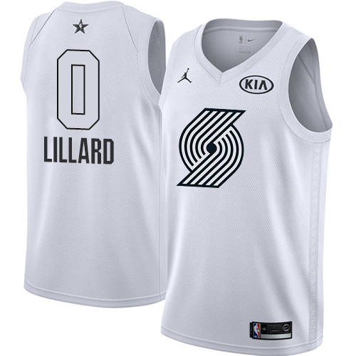 Nouveaux Maillot du Damian Lillard - 2018 All-Star Blanc