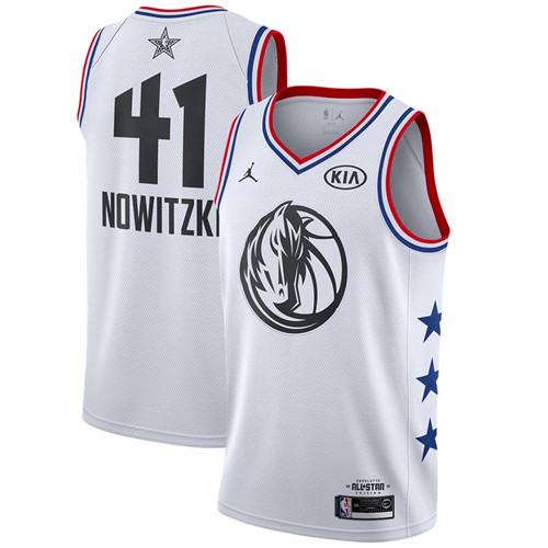 Nouveaux Maillot du Dirk Nowitzki - 2019 All-Star Blanc