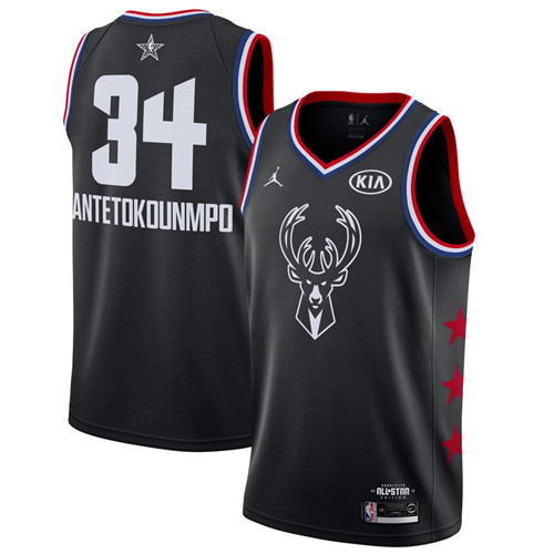 Nouveaux Maillot du Giannis Antetokounmpo - 2019 All-Star Noir