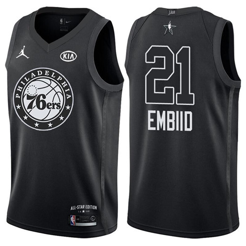 Nouveaux Maillot du Joel Embiid - 2018 All-Star Noir