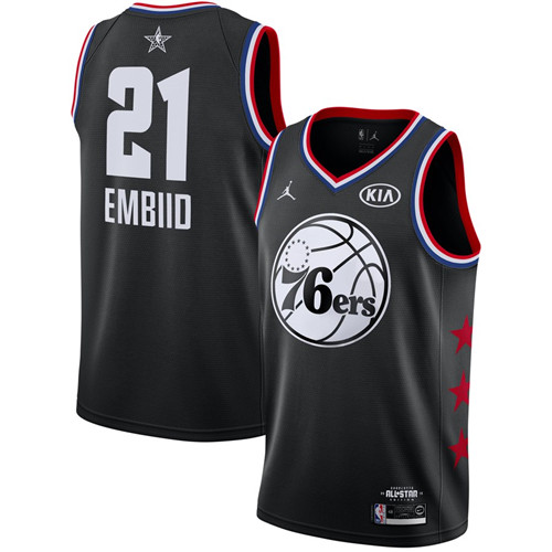 Nouveaux Maillot du Joel Embiid - 2019 All-Star Noir