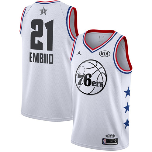 Nouveaux Maillot du Joel Embiid - 2019 All-Star Blanc