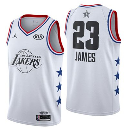 Nouveaux Maillot du LeBron James - 2019 All-Star Blanc