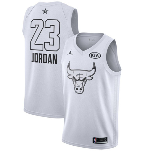 Nouveaux Maillot du Michael Jordan - 2018 All-Star Blanc