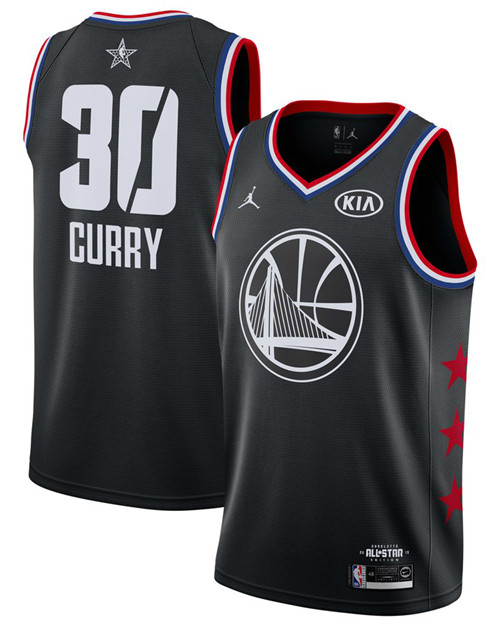 Pas cher Maillot du Stephen Curry - 2019 All-Star Noir