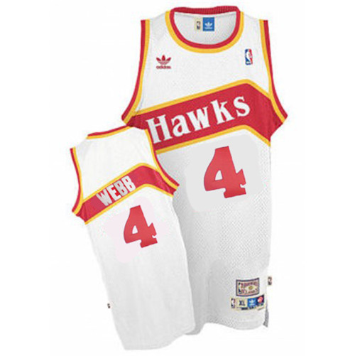 Pas cher Maillot du Spud Webb, Atlanta Hawks [Home]