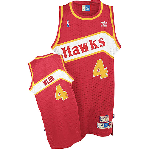 Pas cher Maillot du Spud Webb, Atlanta Hawks [Road]