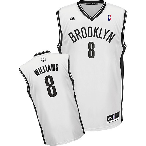 Pas cher Maillot du Deron Williams, Brooklyn Nets [Blanc]