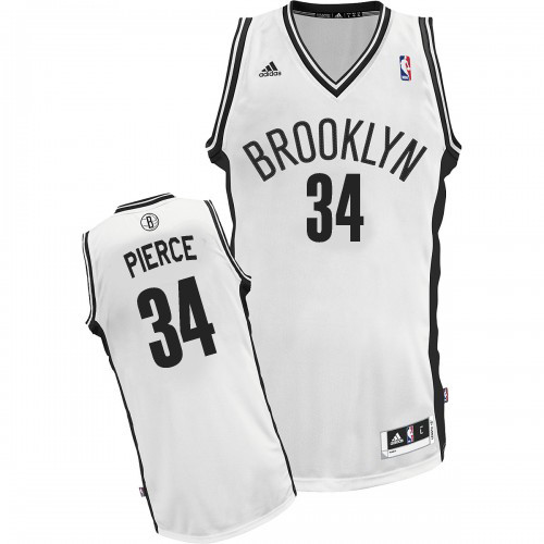 Pas cher Maillot du Paul Pierce, Brooklyn Nets [Blanc]