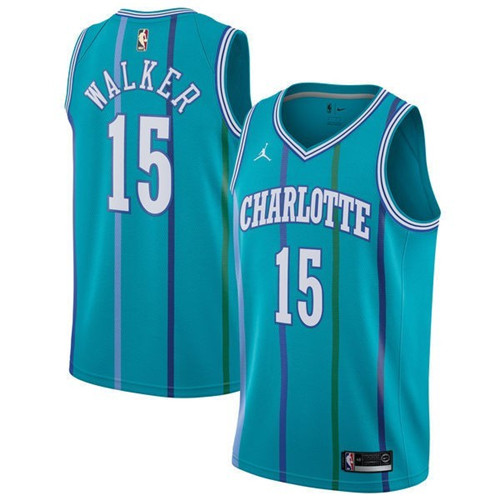 Pas cher Maillot du Kemba Walker, Charlotte Hornets - Hardwood Classics