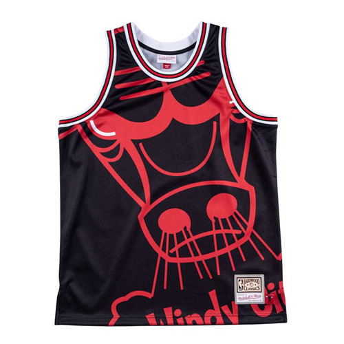 Nouveaux Maillot du Chicago Bulls - Mitchell & Ness 'Big Face'