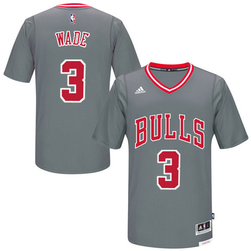 Nouveaux Maillot du Dwyane Wade, Chicago Bulls [Gris Pride]