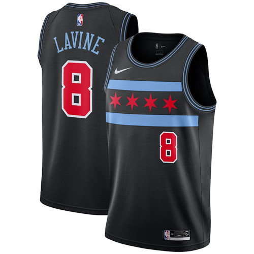 Nouveaux Maillot du Zach LaVine, Chicago Bulls 2018/19 - City Edition