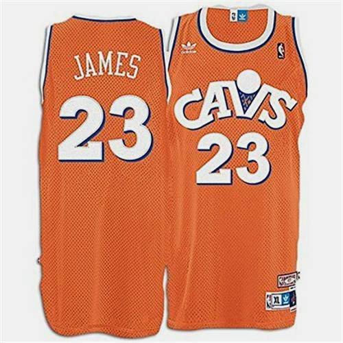 Nouveaux Maillot du LeBron James, Cleveland Cavaliers - Orange Hardwood Classics