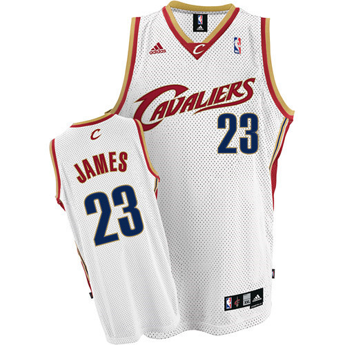 Nouveaux Maillot du LeBron James, Cleveland Cavaliers - Blanc Rookie