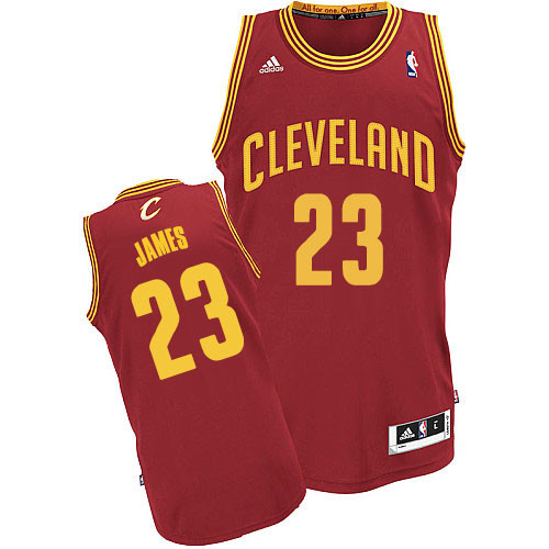 Nouveaux Maillot du LeBron James, Cleveland Cavaliers - Wine