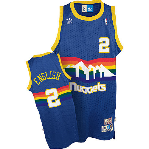 Nouveaux Maillot du Alex English, Denver Nuggets [Bleu]