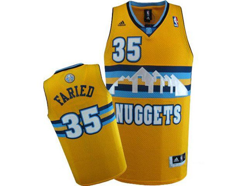 Nouveaux Maillot du Kenneth Faried, Denver Nuggets [Amarilla]