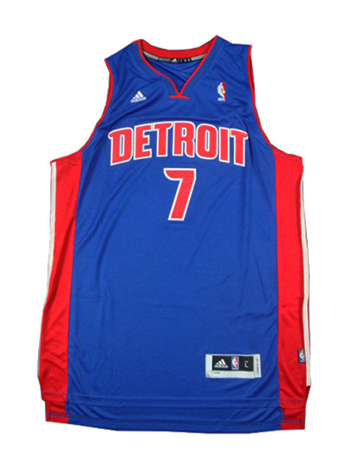 Nouveaux Maillot du Brandon Jennings, Detroit Pistons - Bleu