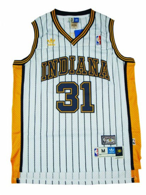 Achetés Maillot du Reggie Miller, Indiana Pacers [Blanc]