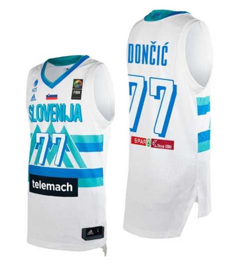 Achetés Maillot du Luka Doncic, Eslovenia 2021 JJOO - Blanc