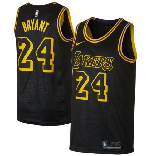 Flocage Maillot du Kobe Bryant, Los Angeles Lakers #24 Noir