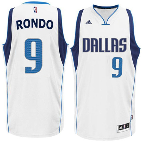 Flocage Maillot du Rajon Rondo, Dallas Mavericks - Blanc