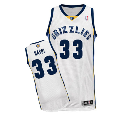 Flocage Maillot du Marc Gasol, Memphis Grizzlies [Blanc]