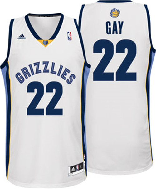 Flocage Maillot du Rudy Gay, Memphis Grizzlies [Blanc]