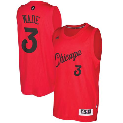 Flocage Maillot du Dwyane Wade, Chicago Bulls - Christmas '17