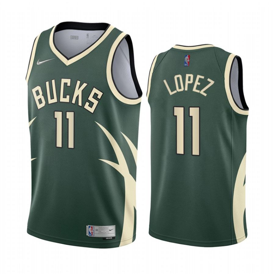 Vente Maillot du Brook Lopez, Milwaukee Bucks 2020/21 - Earned