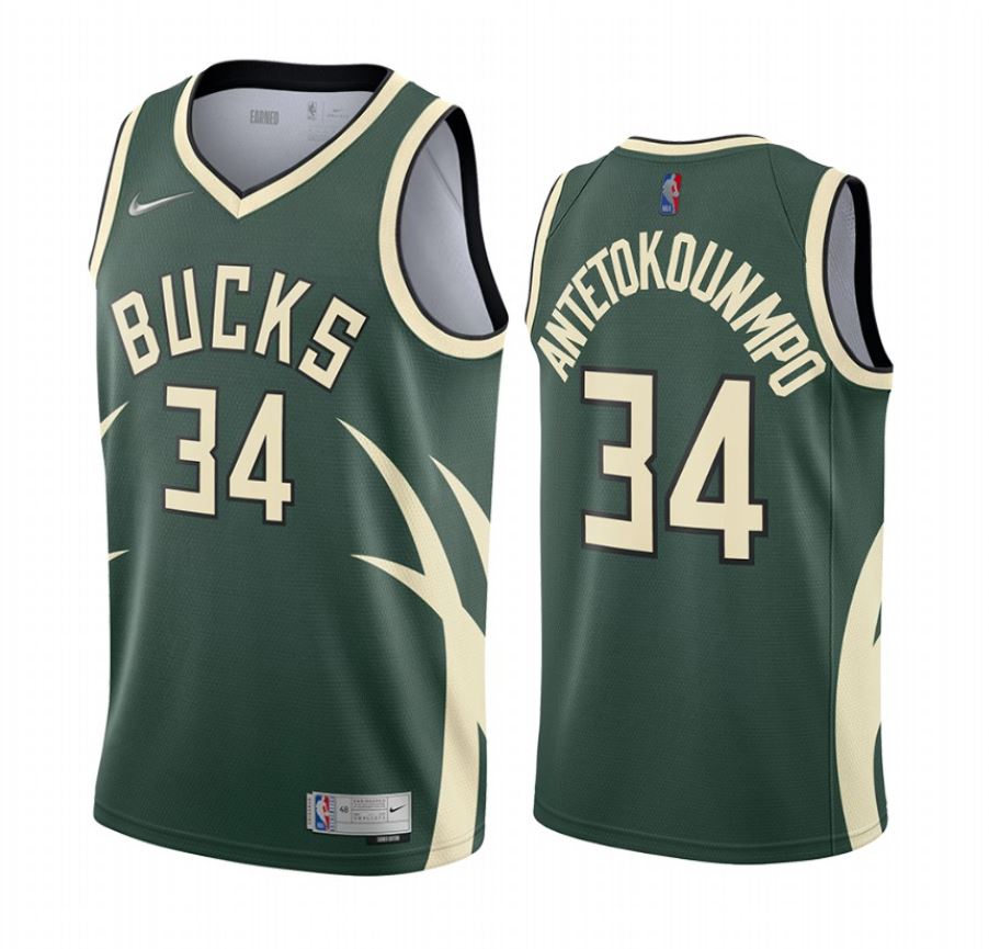 Vente Maillot du Giannis Antetokounmpo, Milwaukee Bucks 2020/21 - Earned