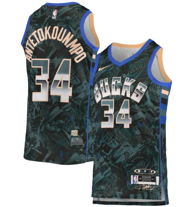 Vente Maillot du Giannis Antetokounmpo, Milwaukee Bucks MVP Series