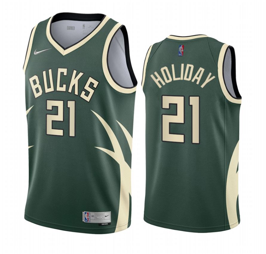 Vente Maillot du Jrue Holiday, Milwaukee Bucks 2020/21 - Earned