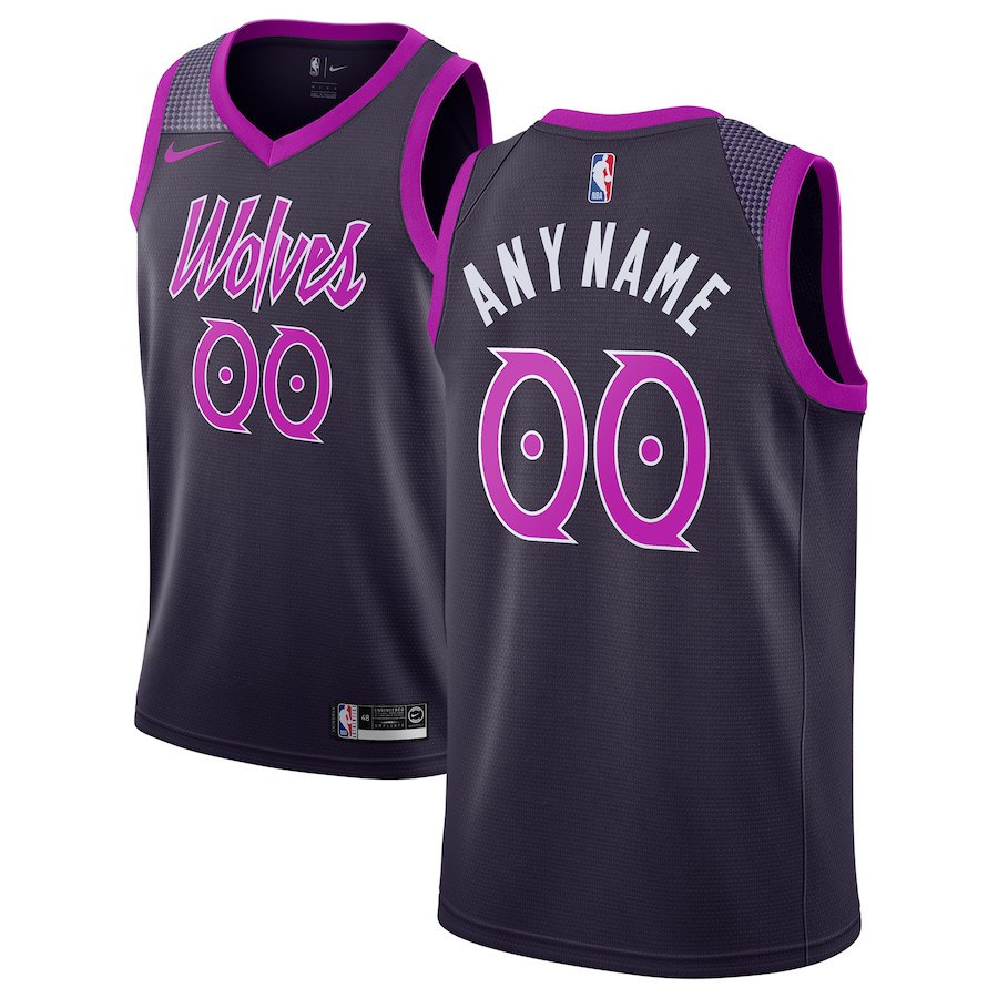 Vente Maillot du Custom, Minnesota Timberwolves 2018/19 - City Edition